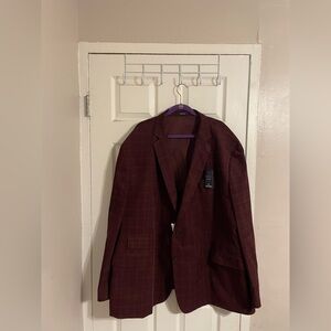 Stafford Men's Burgundy Blazer